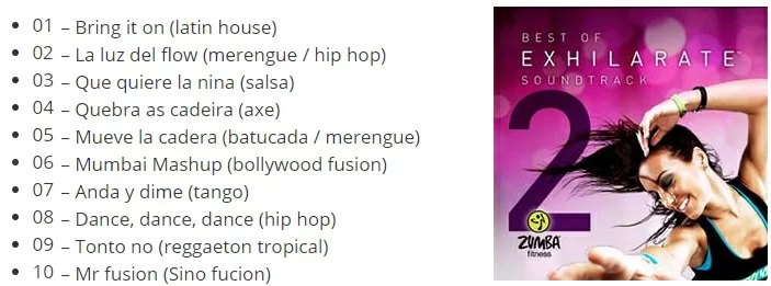 canciones de Zumba